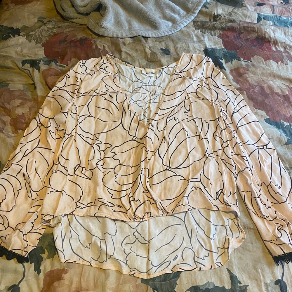 Floral Cream Blouse